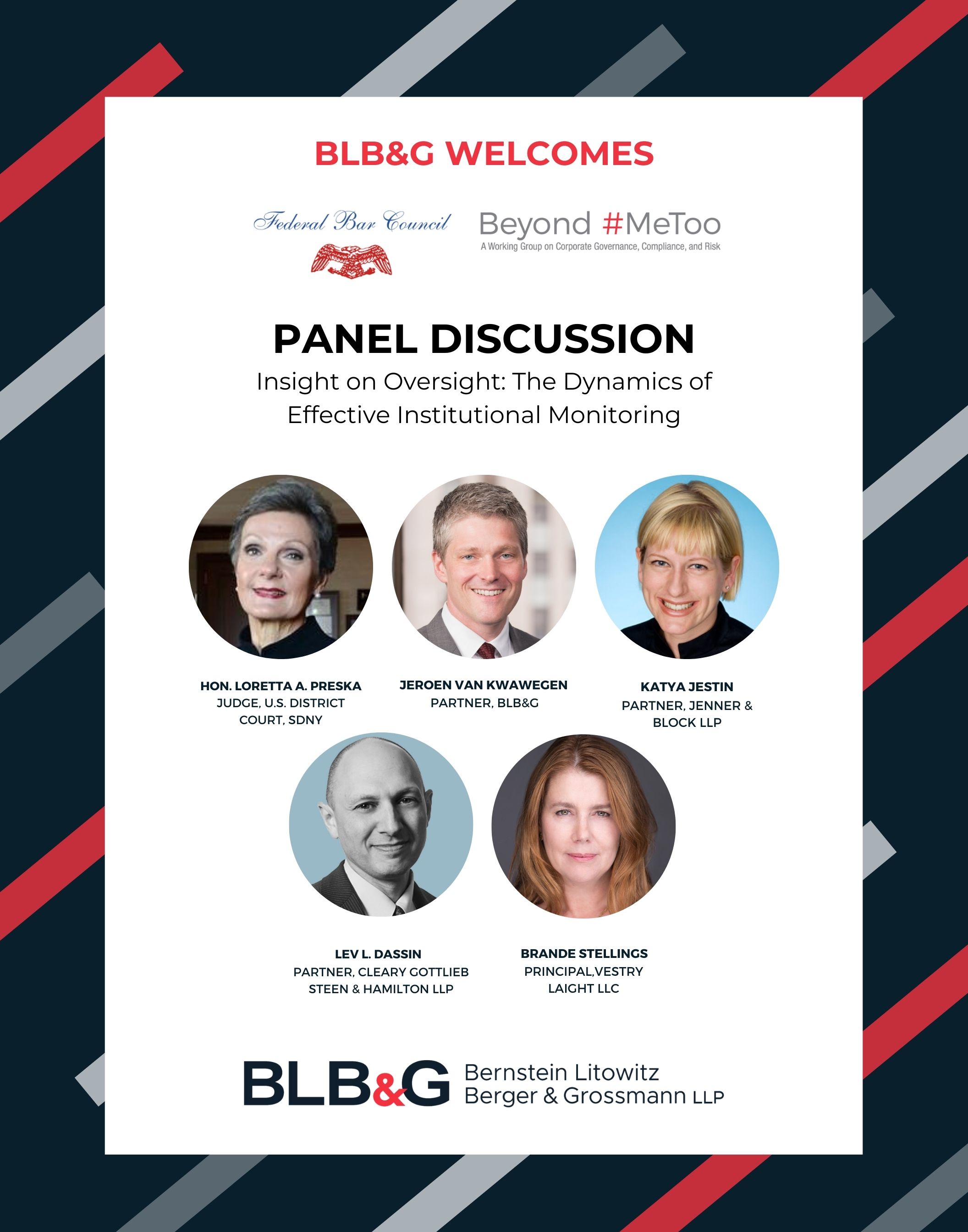 BLB&G to Host FBC CLE Event on “Dynamics of Effective Institutional Monitoring”